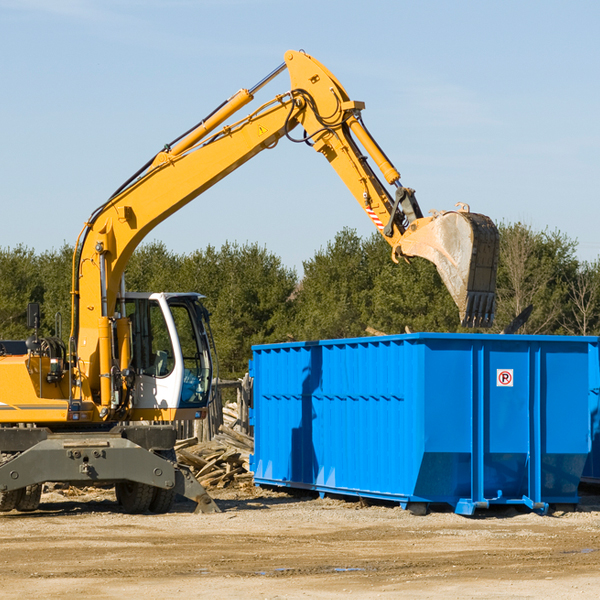 are there any restrictions on where a residential dumpster can be placed in Fulton County GA